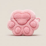 Cat Paw Plush AirPods Case - Cute Protective Cover