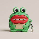 Lipstick Frog AirPods Case - Cute Protective Cover