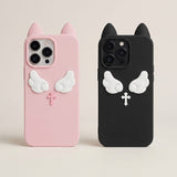 Angel Cat iPhone Case - Cute Protective Cover