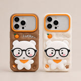 3D Teddy iPhone Case - Cute Protective Cover