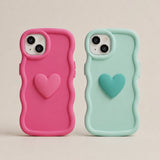 Wavy Heart iPhone Case - Cute Protective Cover