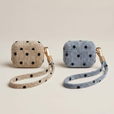 Polka Dot Plush AirPods Case - Cute Protective Cover