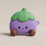 Eggplant AirPods Case - Cute Protective Cover