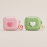 3D Love Pattern AirPods Case - Cute Protective Cover