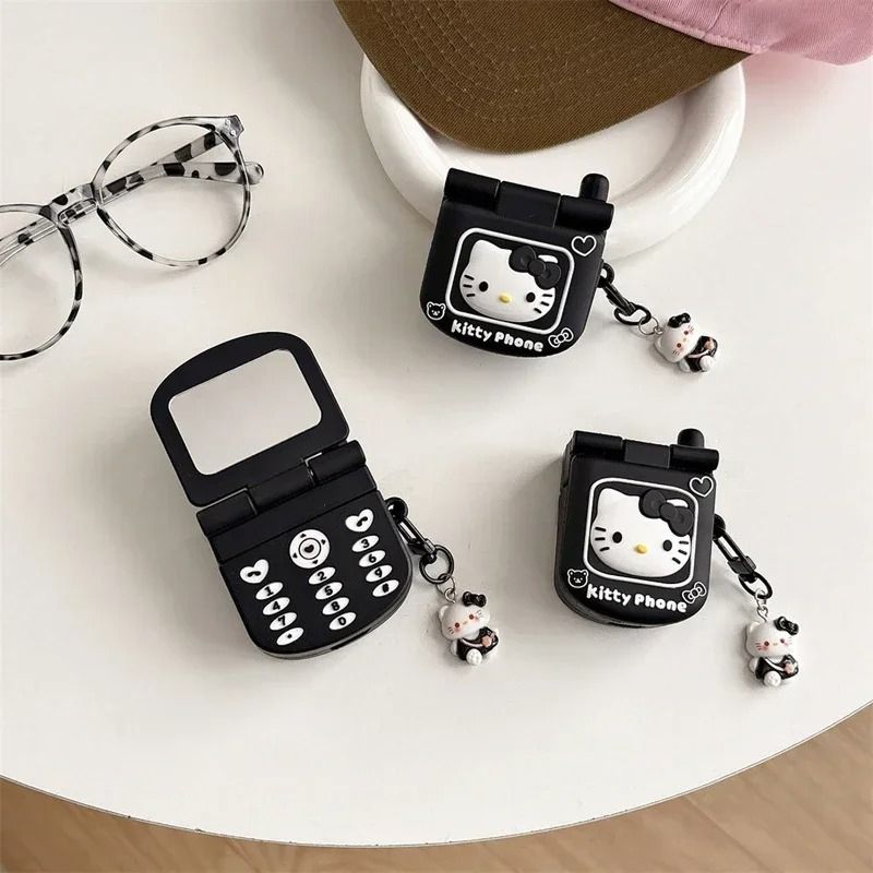 Black Hello Kitty Phone™ - AirPods Case
