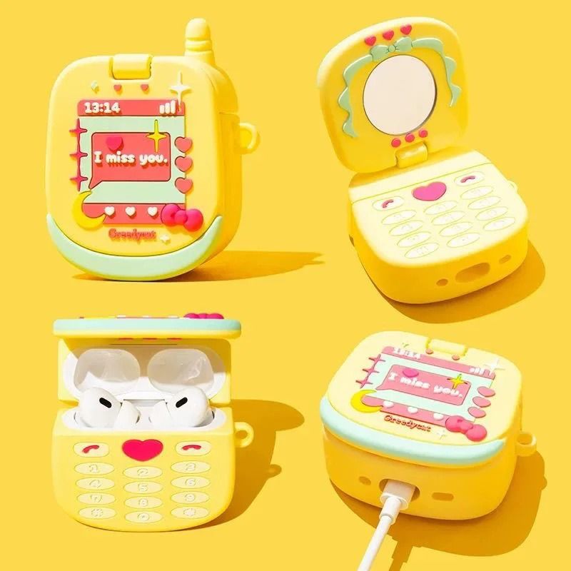 Yellow Sanrio Phone™ - AirPods Case