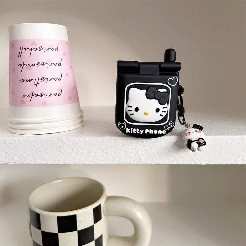 Black Hello Kitty Phone™ - AirPods Case