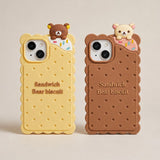 Biscuit Bear iPhone Case - Cute Protective Cover
