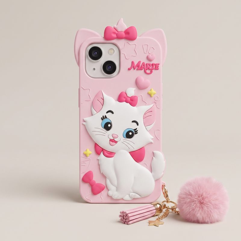 Cute White Cat™ - iPhone Case