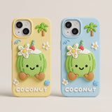 Fresh Coconut 3D iPhone Case - Cute Protective Cover