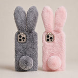 Bunny Fur iPhone Case - Cute Protective Cover