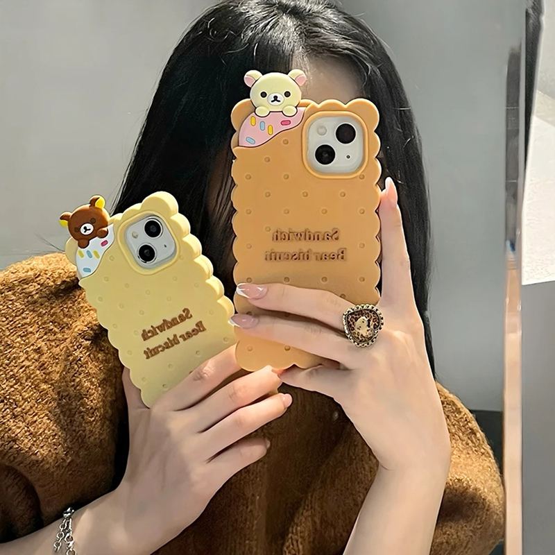 Biscuit Bear iPhone Case - Cute Protective Cover