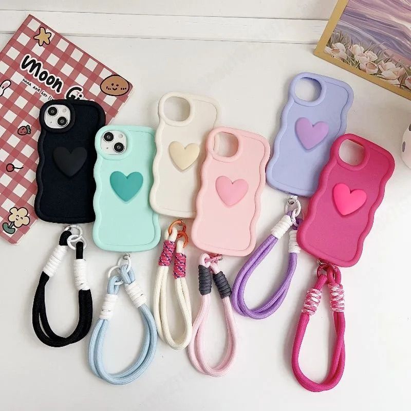 Wavy Heart iPhone Case - Cute Protective Cover