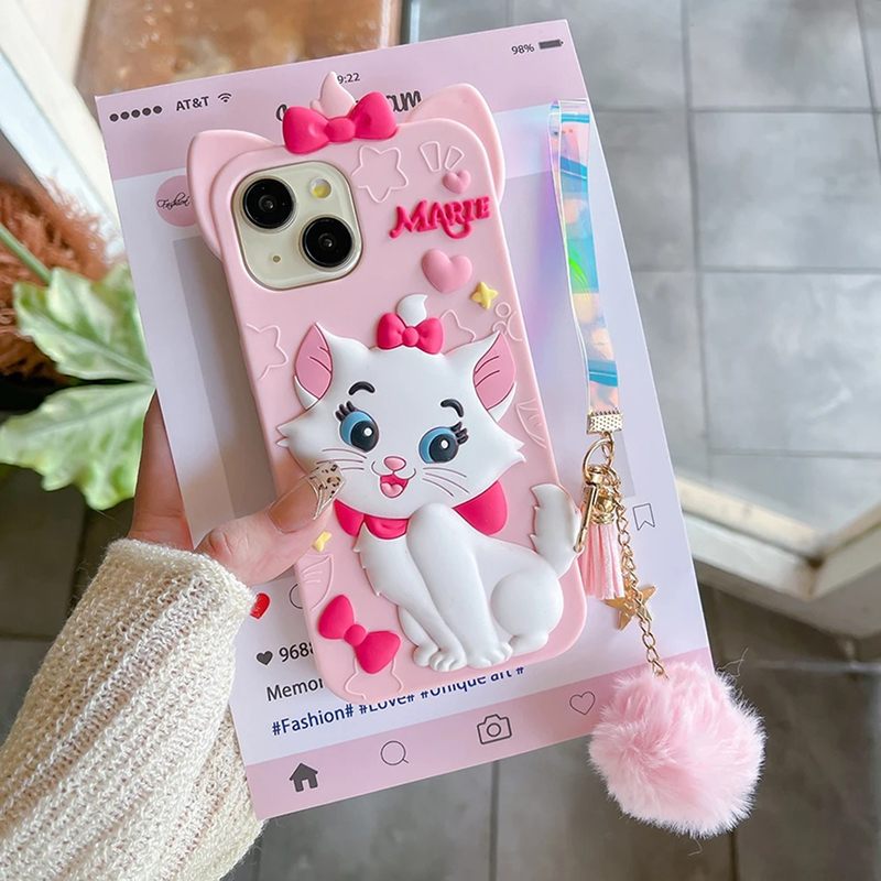 Cute White Cat iPhone Case - Cute Protective Cover