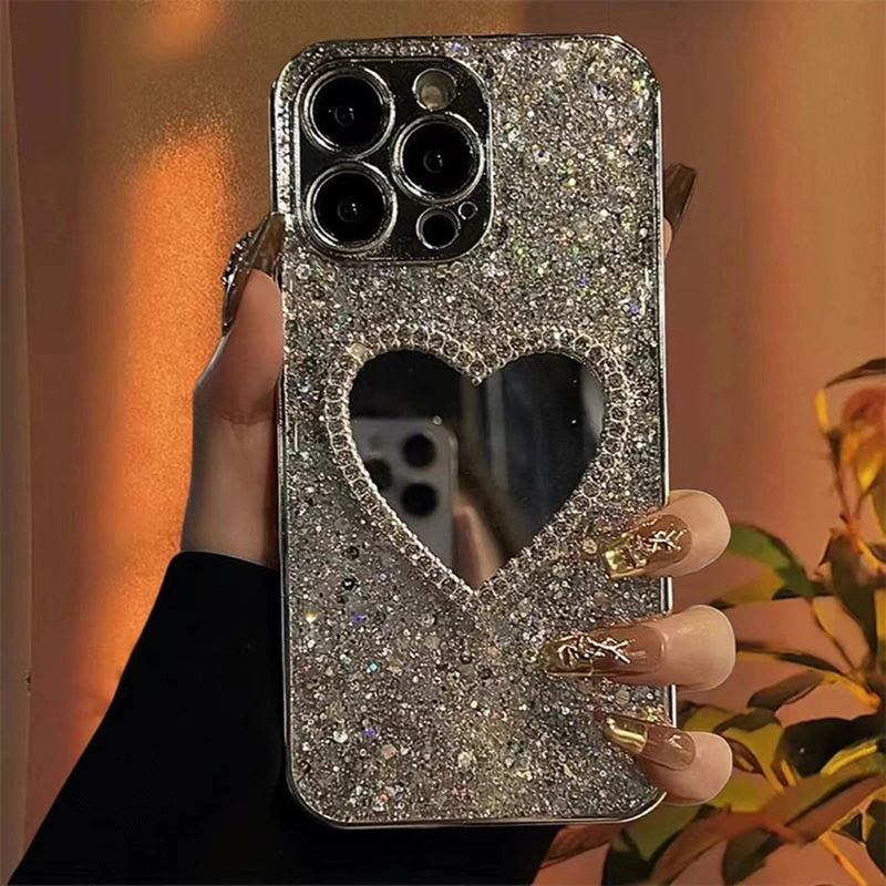 Luxury Heart iPhone Case - Cute Protective Cover