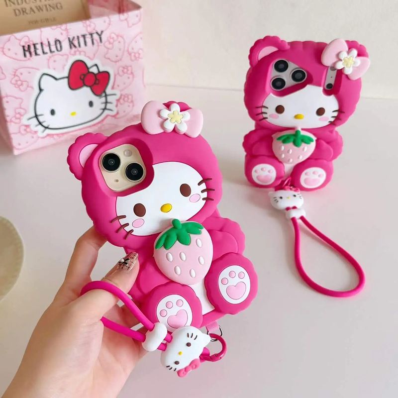 Strawberry Kitten iPhone Case - Cute Protective Cover