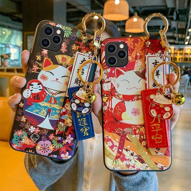 Japanese Cat iPhone Case - Cute Protective Cover