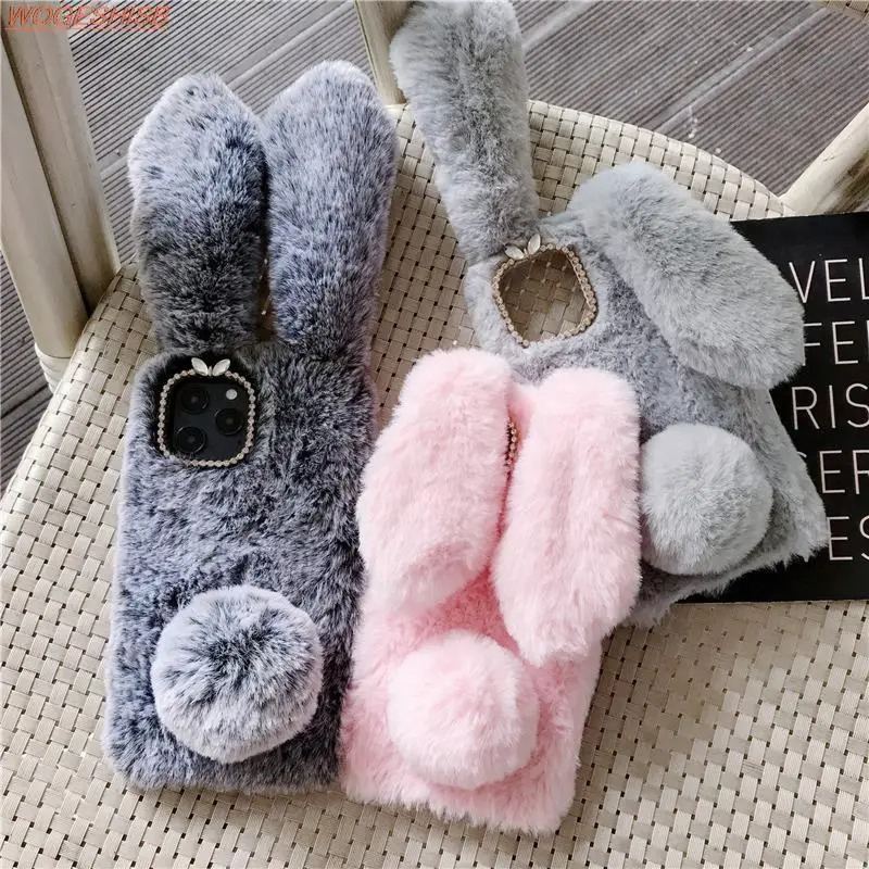 Bunny Fur iPhone Case - Cute Protective Cover