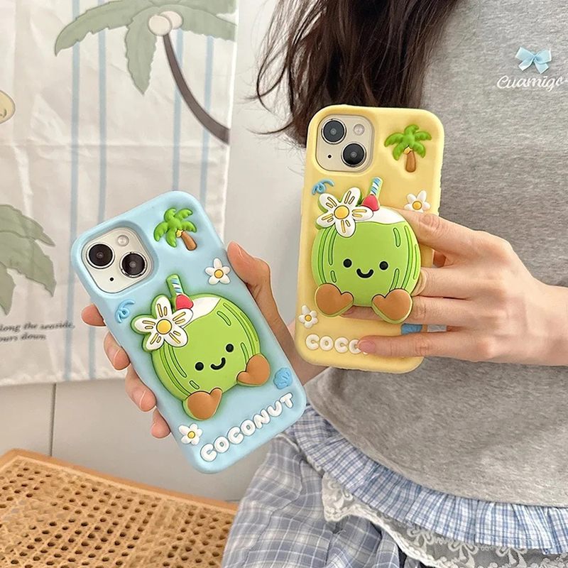 Fresh Coconut 3D iPhone Case - Cute Protective Cover