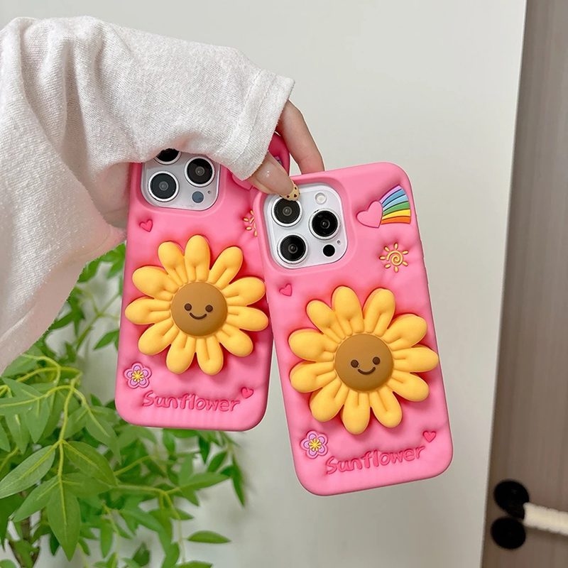 Sunflower 3D iPhone Case - Cute Protective Cover