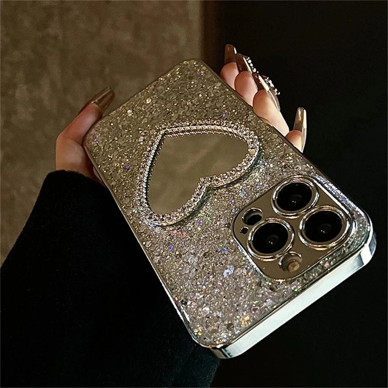 Luxury Heart iPhone Case - Cute Protective Cover