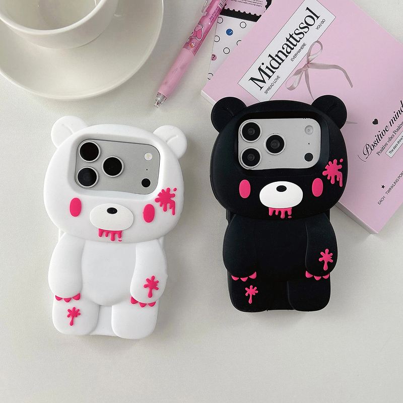 Bloody Teddy Bear iPhone Case - Cute Protective Cover