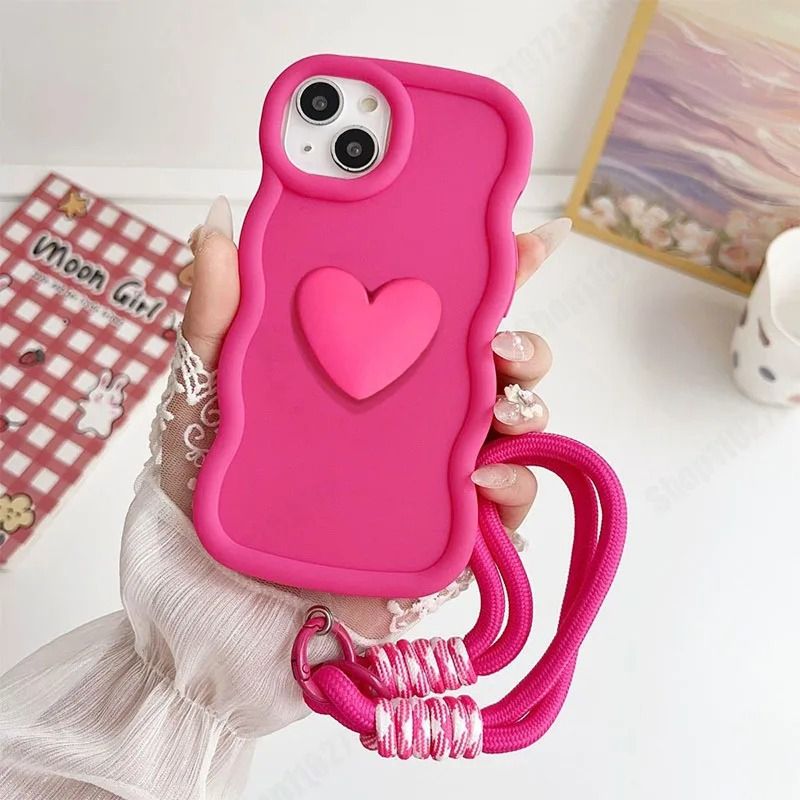 Wavy Heart iPhone Case - Cute Protective Cover