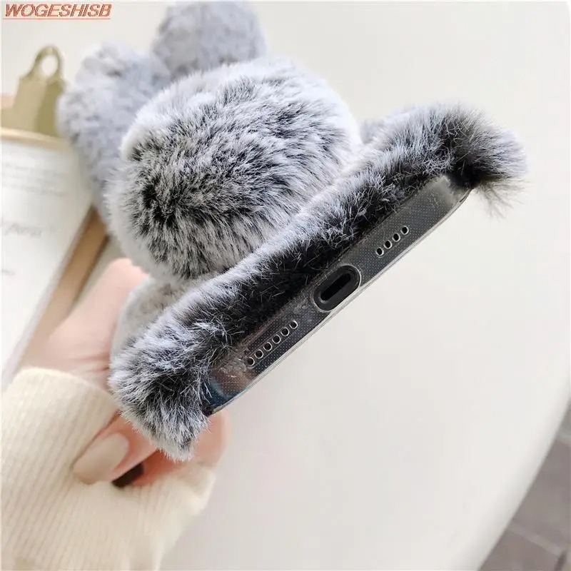 Bunny Fur iPhone Case - Cute Protective Cover