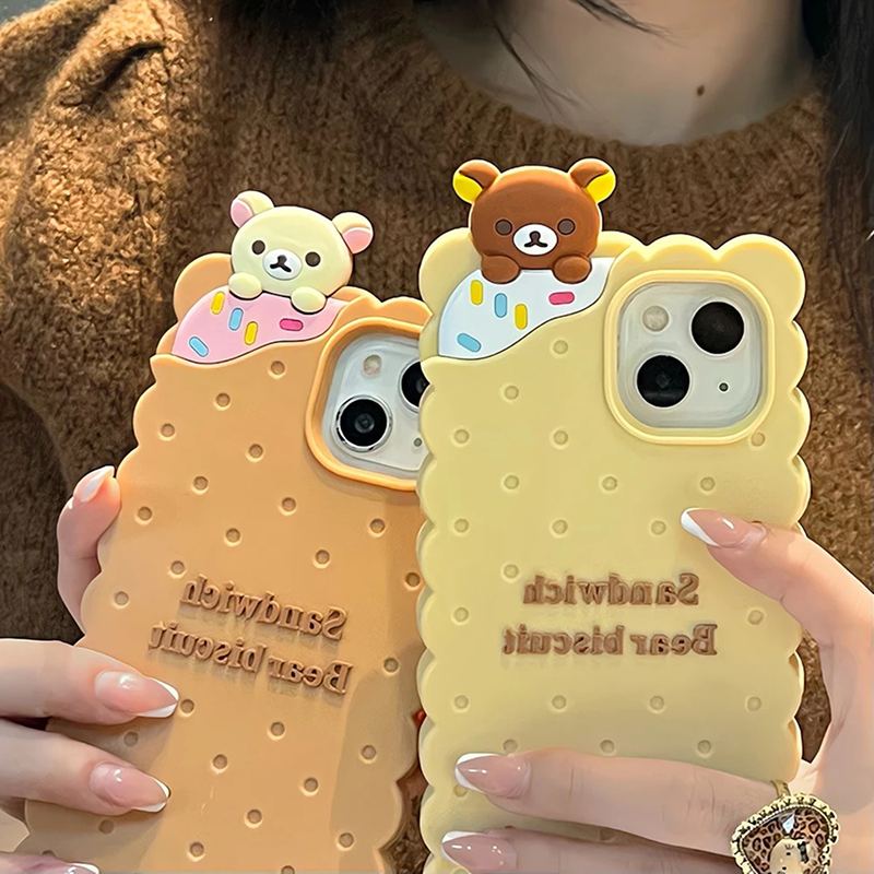 Biscuit Bear iPhone Case - Cute Protective Cover