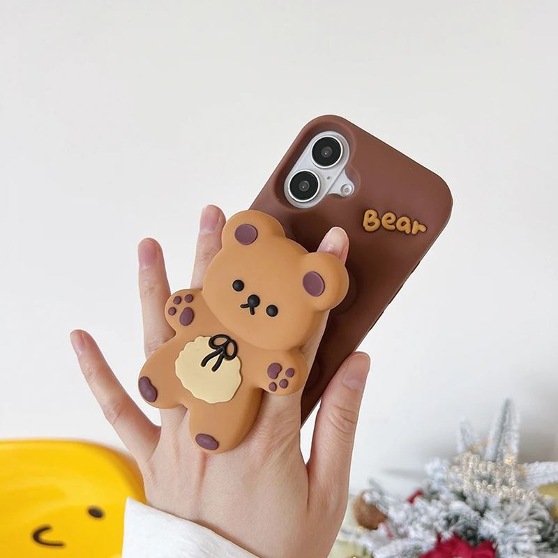 Cute Teddy 3D iPhone Case - Cute Protective Cover
