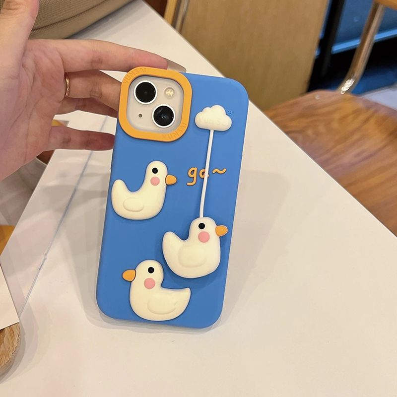 Duck Pendant iPhone Case - Cute Protective Cover