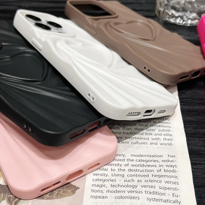 Matte Heart iPhone Case - Cute Protective Cover