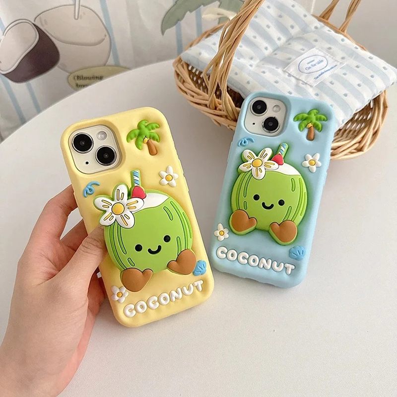 Fresh Coconut 3D iPhone Case - Cute Protective Cover