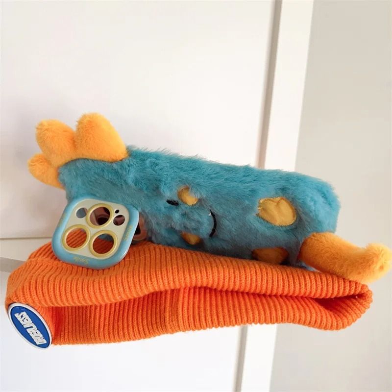 Dragon Plush iPhone Case - Cute Protective Cover