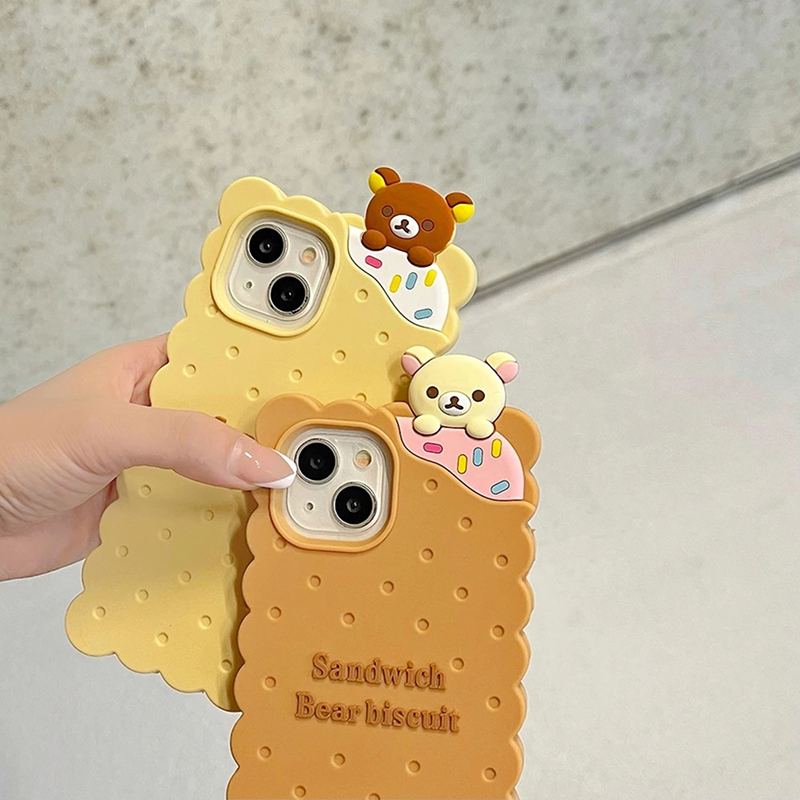 Biscuit Bear iPhone Case - Cute Protective Cover