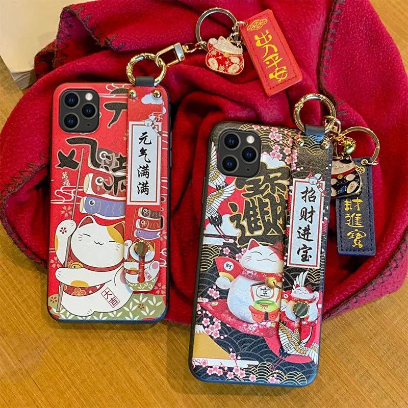 Japanese Cat iPhone Case - Cute Protective Cover