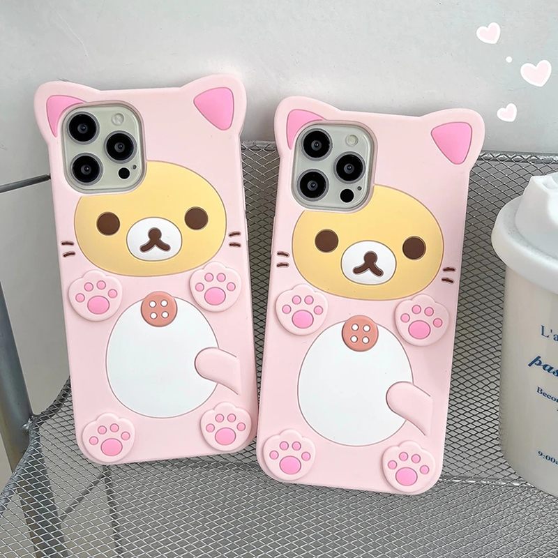Kawaii Bear iPhone Case - Cute Protective Cover