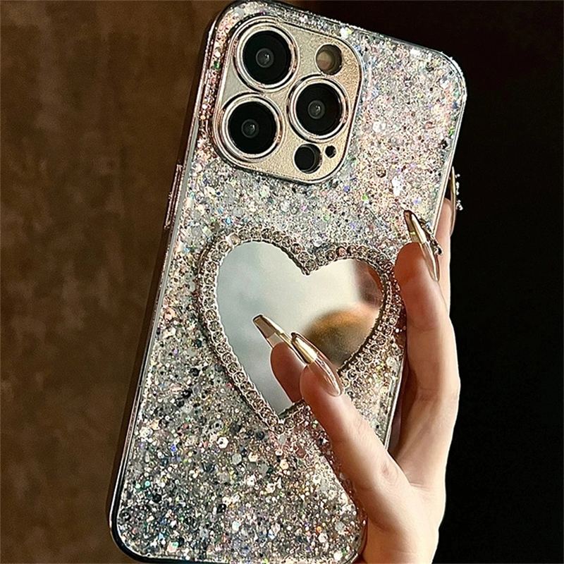 Luxury Heart iPhone Case - Cute Protective Cover