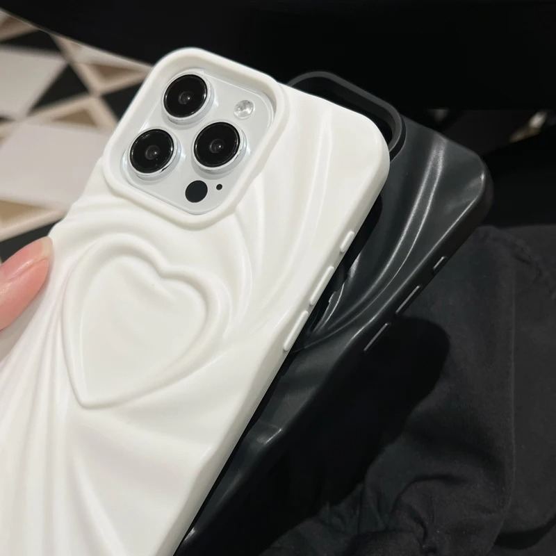 Matte Heart iPhone Case - Cute Protective Cover