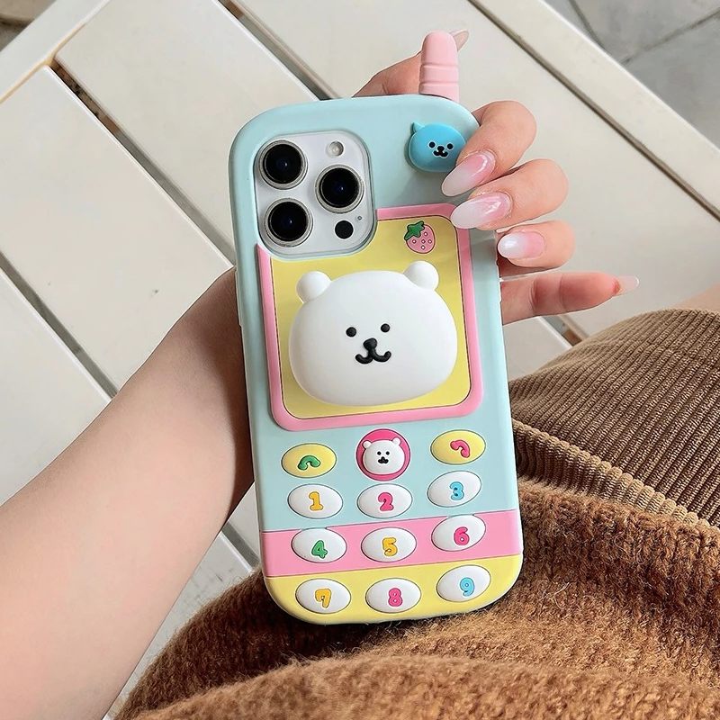 Kawaii Phone 3D iPhone Case - Cute Protective Cover