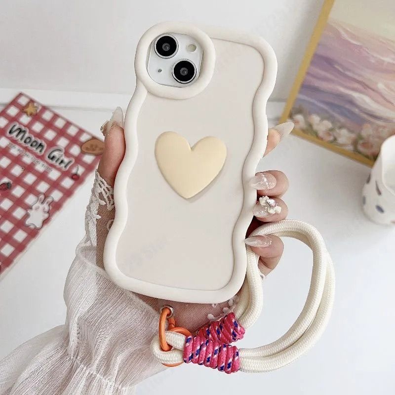 Wavy Heart iPhone Case - Cute Protective Cover