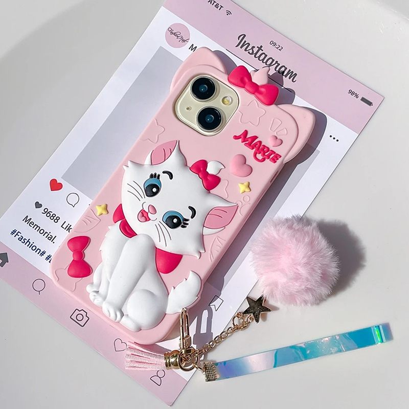 Cute White Cat iPhone Case - Cute Protective Cover