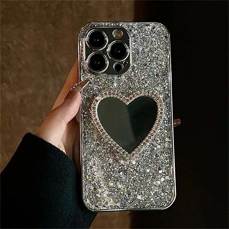 Luxury Heart iPhone Case - Cute Protective Cover