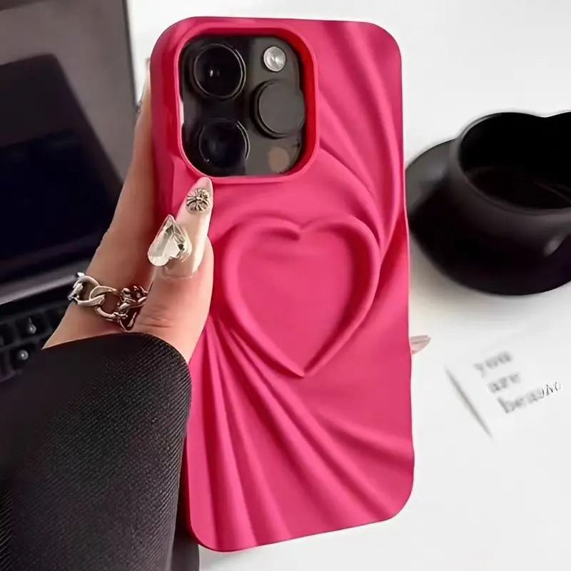 Matte Heart iPhone Case - Cute Protective Cover