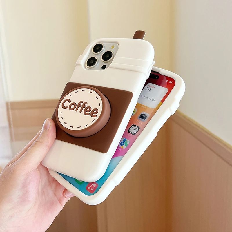 Coffee Cup iPhone Case - Cute Protective Cover