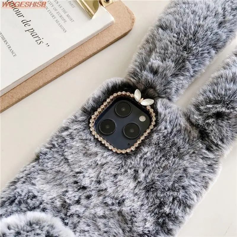 Bunny Fur iPhone Case - Cute Protective Cover