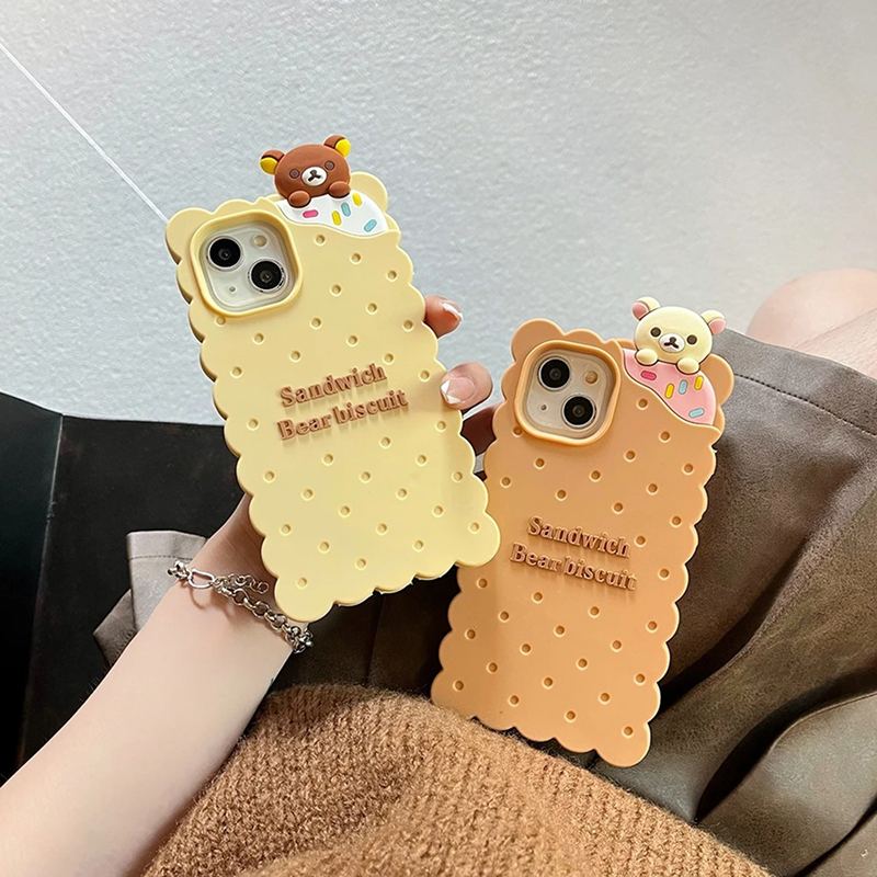 Biscuit Bear iPhone Case - Cute Protective Cover