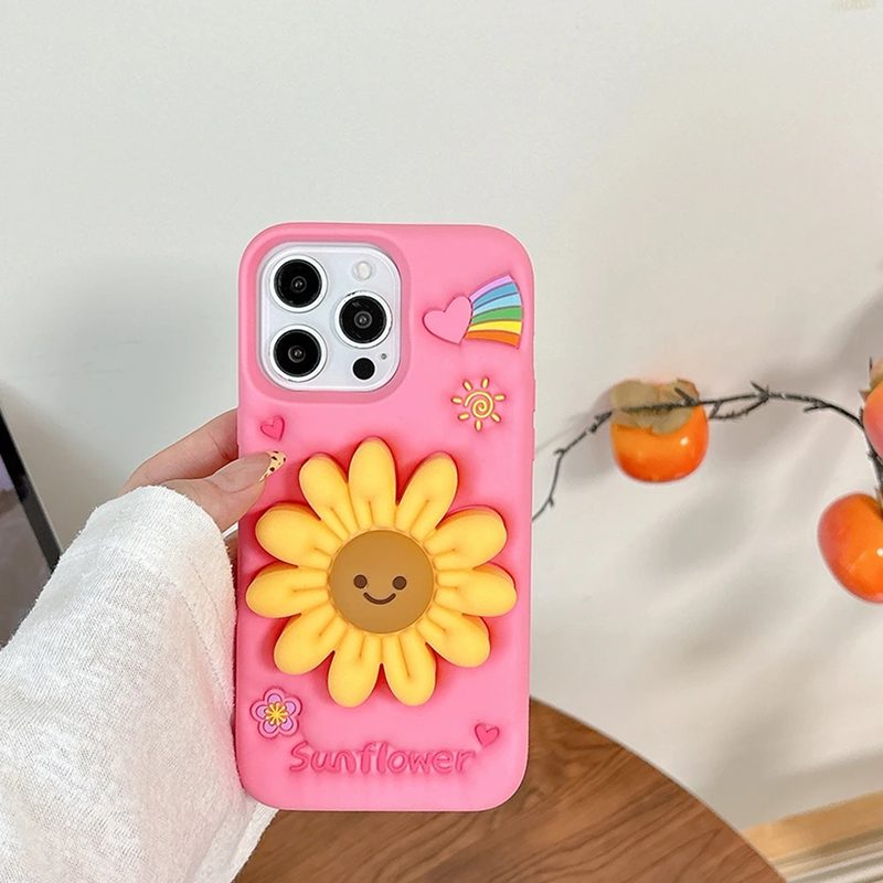 Sunflower 3D iPhone Case - Cute Protective Cover