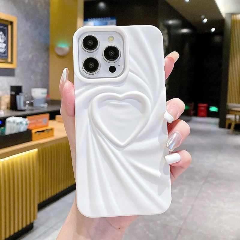 Matte Heart iPhone Case - Cute Protective Cover