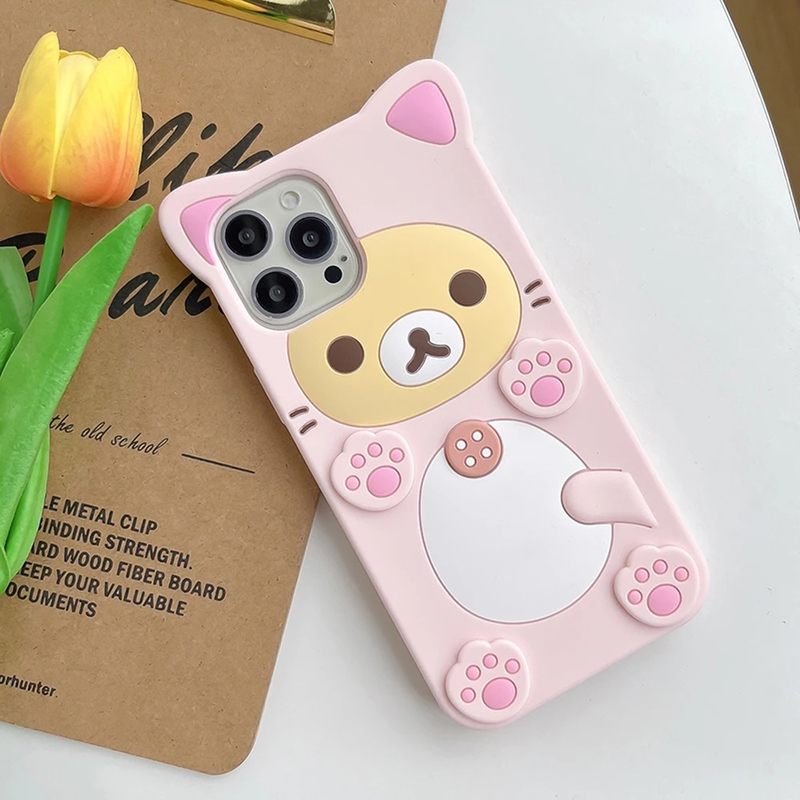 Kawaii Bear iPhone Case - Cute Protective Cover